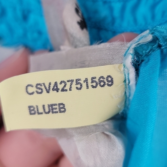 NWT Da Nang sleeveless embroidered blue tank top M - Picture 12 of 14